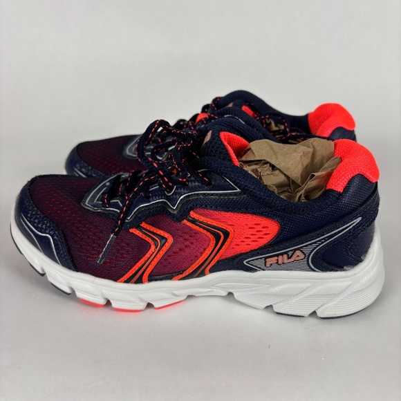 Fila Stellaray Blue/Orange Low Top Size 6.5 Running Shoes - Picture 4 of 9